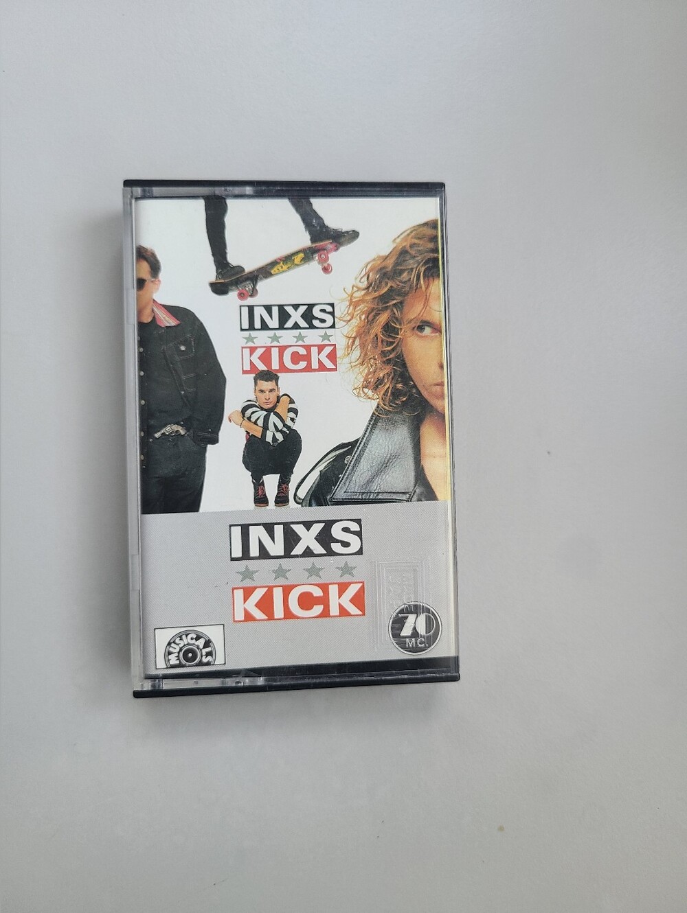 INXS Kick Cassette Tape 1987 Vintage Atlantic Michael Hutchence Classic Rock